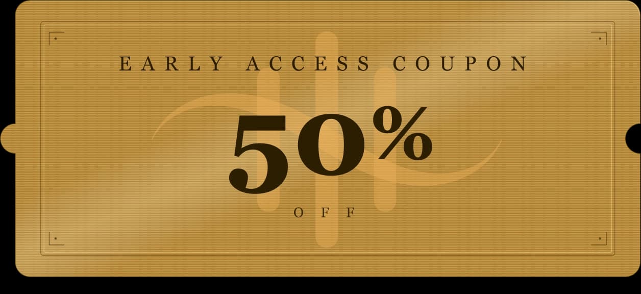 Waitlist exclusive 50% discount coupon